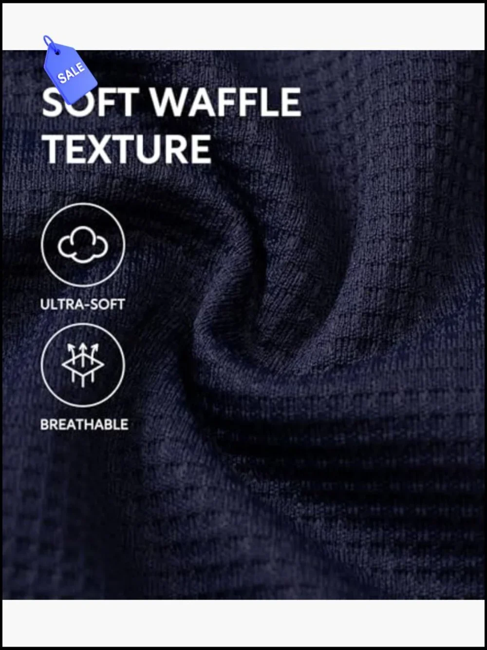 Men's Waffle Knit Pajama Set Short Sleeve Lounge Set Relaxed Fit 2-Piece
